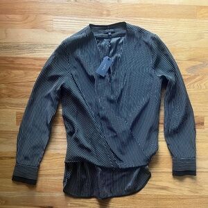 Rag and Bone stripe silk Top
